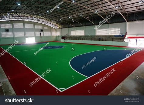 Bangkok Thailand20 August 2019 Futsal Field Stock Photo 1490831897 ...