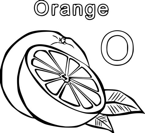 Orange Tree Coloring Pages - Coloring Cool