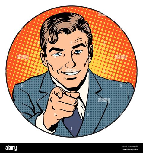 Man pointing finger in the circle Stock Vector Image & Art - Alamy