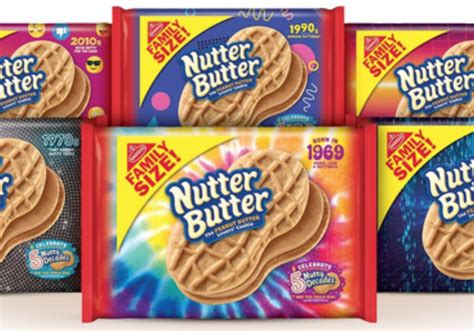 Nutter Butter Is Celebrating 50 Years With Six Retro Package Designs