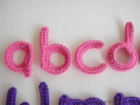 Crochet Pattern ALPHABET Applique Lower Case PDF 00466 - Etsy