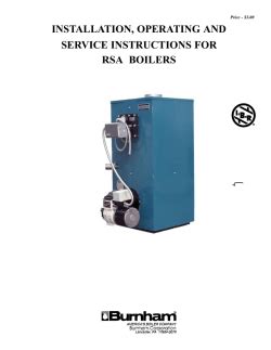 Burnham BOILERS - Specification, User manual, instruction manual | manualzz.com