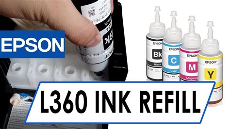 Epson L360 Printer Ink Charging / Refill - Installation - YouTube