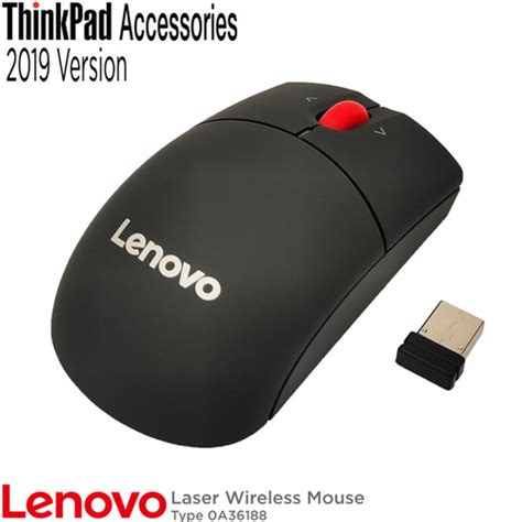 Jual Mouse Wireless Lenovo Laser Sensor 1600 DPI design for ThinkPad ...