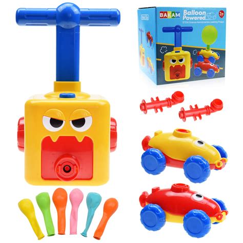 Buy BAKAM Balloon Launcher Car Toy Set for Kids, Balloon Blaster Car Toy with Pump, Inertial ...