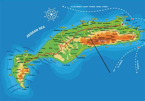 Maps of Kos - Silver Beach Hotel