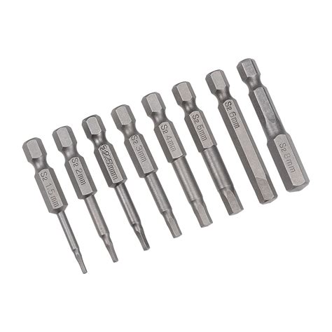 Uxcell 1/4" Hex Shank 2" Length 1.5-8mm Magnetic Hex Screwdriver Bit Set S2 Steel - Walmart.com ...