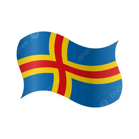 Aland Islands Flag, Aland Islands, Flag, Aland PNG and Vector with ...