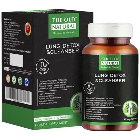 Buy The Old Natural Lung Detox & Cleanser Tablets - For Lung Cleansing ...