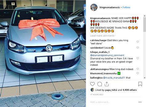 Pic! King Monada Buys His Wife A New Car! - OkMzansi