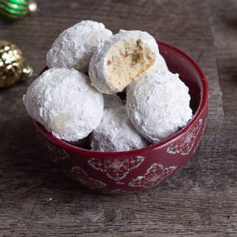 Pecan Snowball Cookies with Holiday Spirit - Leftovers Then Breakfast