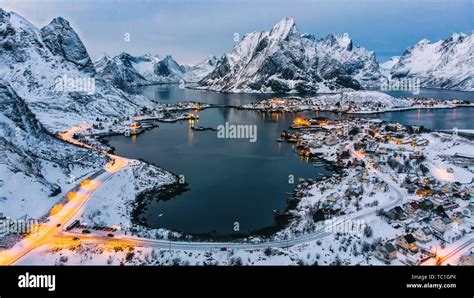 A beautiful fishing village in the Lofoten Islands, Reine, Norway Stock Photo - Alamy