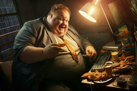 Fat Man Eating Stock Photos, Images and Backgrounds for Free Download