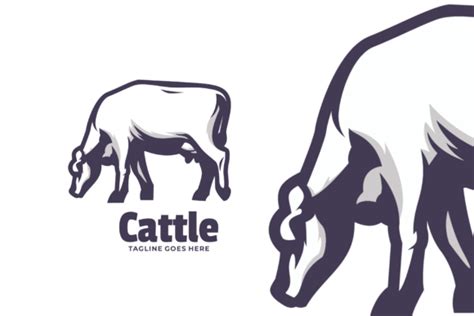 Cattle Logo Vector Graphic by lelevien · Creative Fabrica