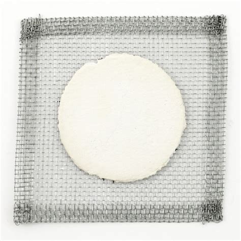 Wire gauze, ceramic center, 4"" square