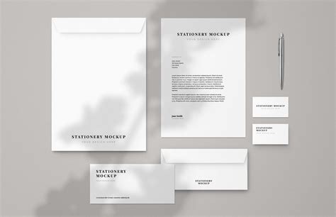 Full Set of Business Stationery Mockup Free Download | Resource Boy