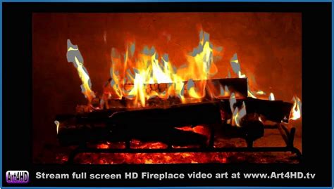 HD Fireplace Screensaver for TV - Download-Screensavers.biz