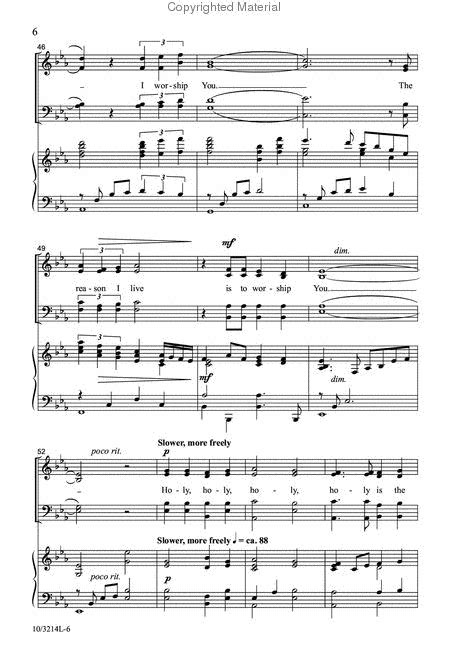 When I Look Into Your Holiness By Wayne Perrin - Octavo Sheet Music For ...