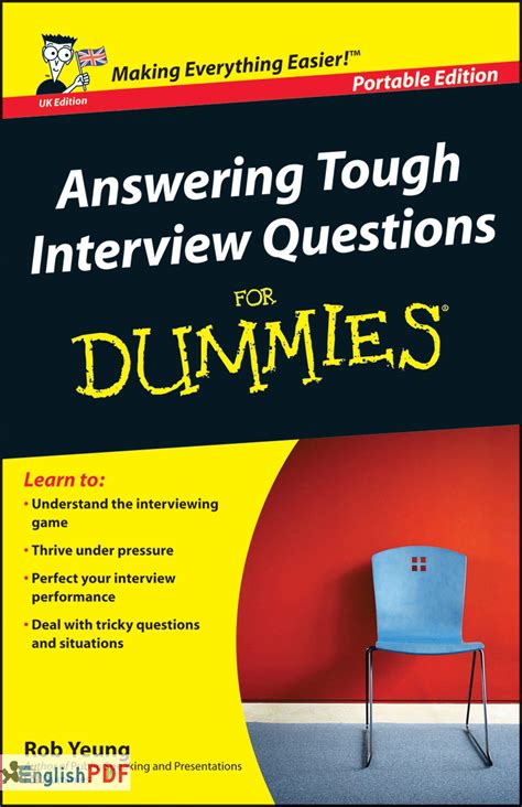 Answering Tough Interview Questions For Dummies PDF by Rob Yeung (2006) – EnglishPDF®