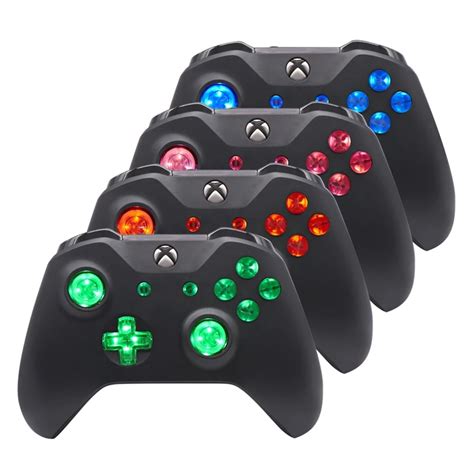 Multi Colors Luminated D pad Thumbsticks Face Buttons LED Kit for Xbox One S Controller 8 Color ...