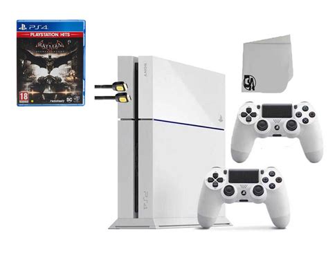 Sony PlayStation 4 500GB Gaming Console White 2 Controller Included ...