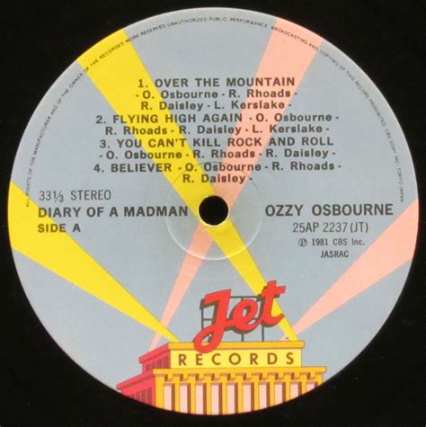 Пластинка Diary Of A Madman Osbourne Ozzy. Купить Diary Of A Madman ...