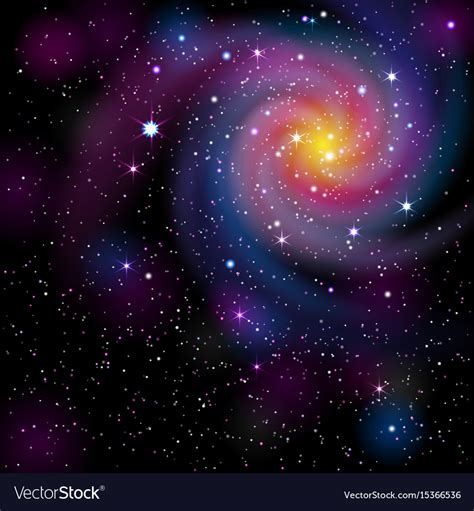 Galaxy background Royalty Free Vector Image - VectorStock