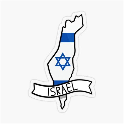 Israel Map Flag Sticker Vinyl Sticker Cars Bumper Trucks - Etsy