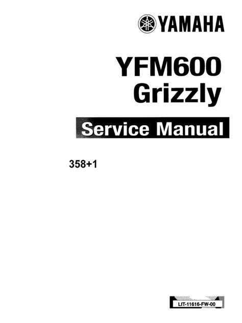 Yamaha Grizzly 600 Service Manual | PDF