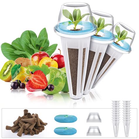 Buy AMORNING Hydroponic-Garden System Seed-Pods Kit - 15 Grow Domes,15 ...