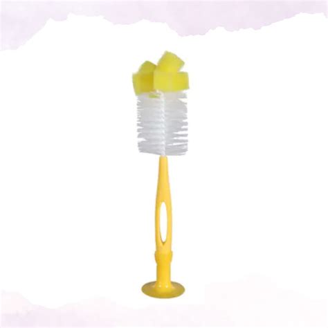 BK Bottle Brush with Suction Base – Yellow – Kiyo Enterprise