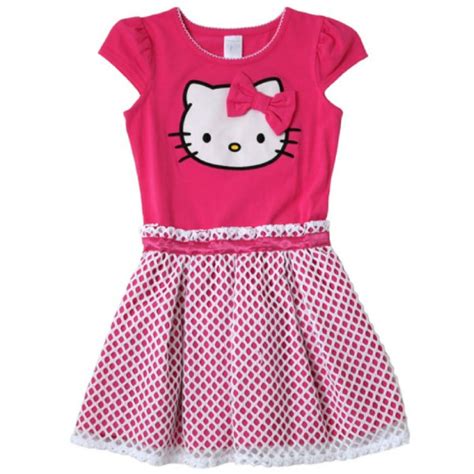 Hello Kitty - Casual Play Girl's HELLO KITTY Character Dress, Size 3T ...