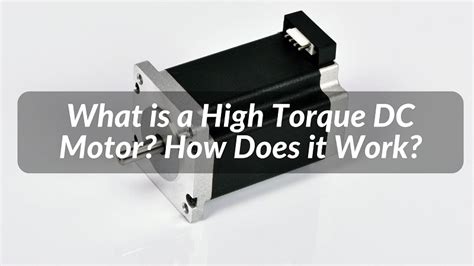 What is a High Torque DC Motor? How Does it Work? | Twirl Motor