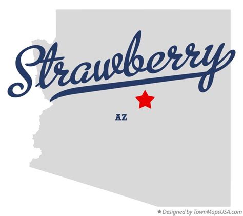 Map of Strawberry, AZ, Arizona