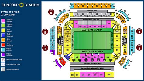 Suncorp Stadium Seating Map