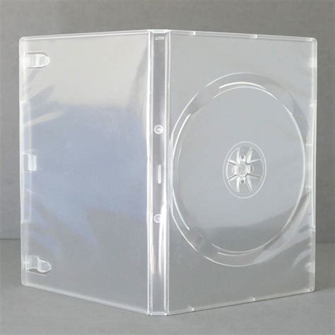 PREMIUM 10 x Single Clear DVD Case DVD Covers w/ Clear Outer Wrap 14mm Spine | eBay