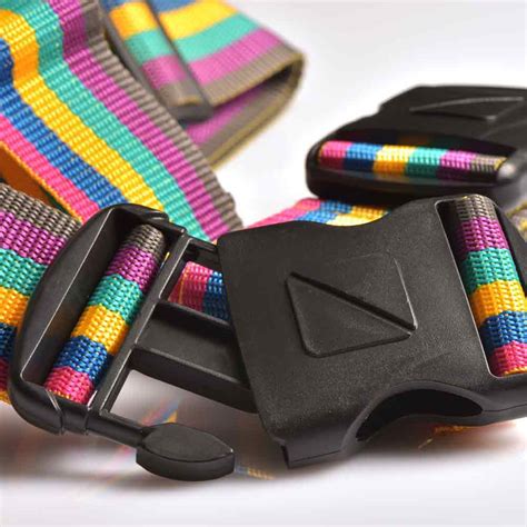 2" Crossed Luggage Strap - Multicolour Rainbow | Travel Blue Travel Accessories