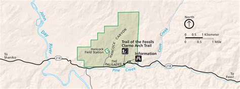 John Day Fossil Beds Maps | NPMaps.com - just free maps, period.