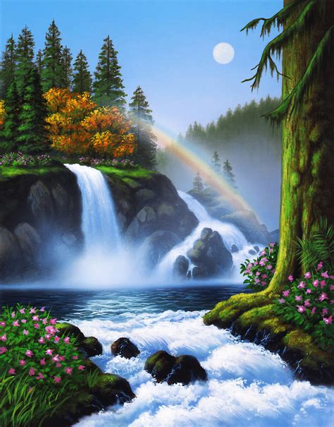 Waterfall Wall Mural & Waterfall Wallpaper | Wallsauce UK