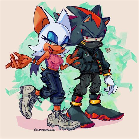 Shadow and Rouge by SuperTeaPott on DeviantArt