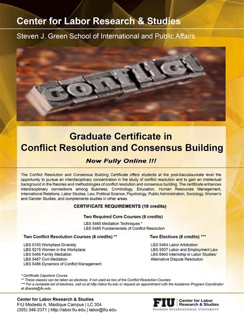 Renewable Energy Brokers: Graduate Certificate Conflict Resolution