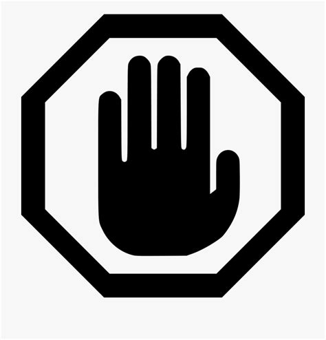 Download High Quality stop sign clipart hand Transparent PNG Images ...