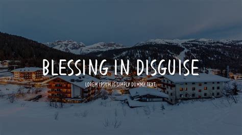 Blessing in Disguise Font Family : Download Free for Desktop & Webfont