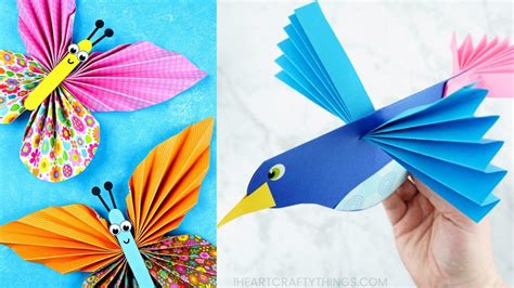 Paper Craft Art 7 Easy Kids Accordion Fold Paper Crafts Diy Thought ⋆ crafttel.com | Noel