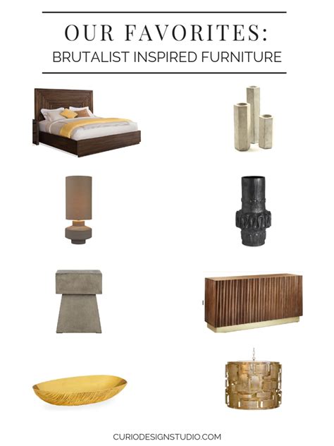 BRUTALIST INSPIRED FURNITURE | Curio Design Studio