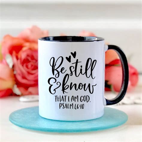 "Be Still and Know" Christian Mug | Christian gifts for women, Mugs, Christian gifts