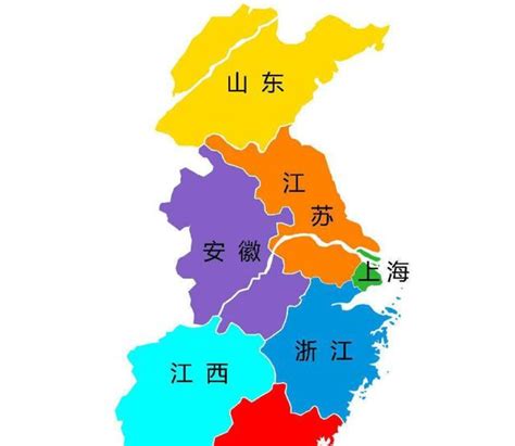 求：华东地区地图_