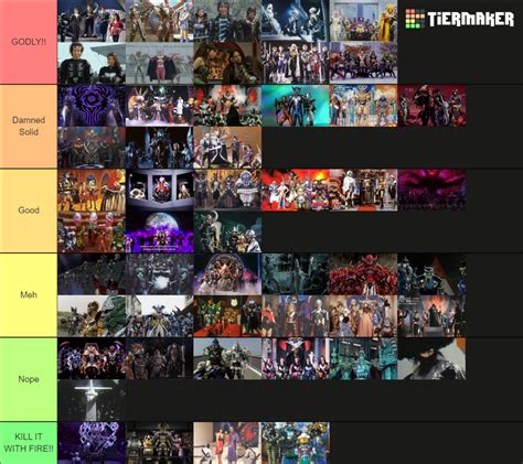 Super Sentai Villains (Goranger - Current) Tier List (Community Rankings) - TierMaker