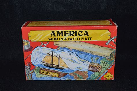 Ship in a Bottle Kit America Yacht Model Do it Yourself Ship | Etsy | Yacht model, Model ship ...