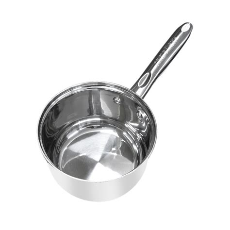 16cm Premium Stainless Steel Saucepan with Lid - Masflex